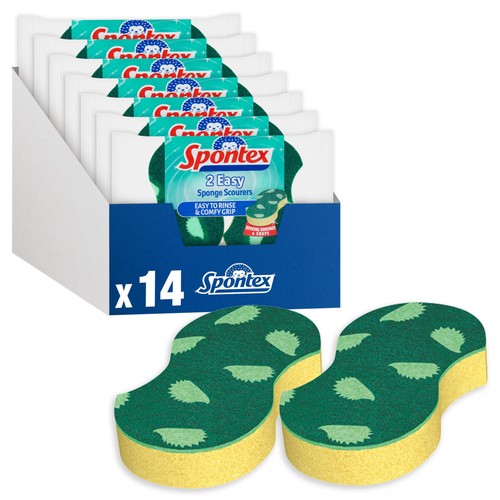 Spontex easy sponge scourers - sponge,