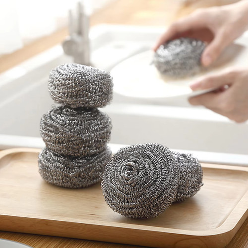 6pcs steel wool ball - 6pcs,