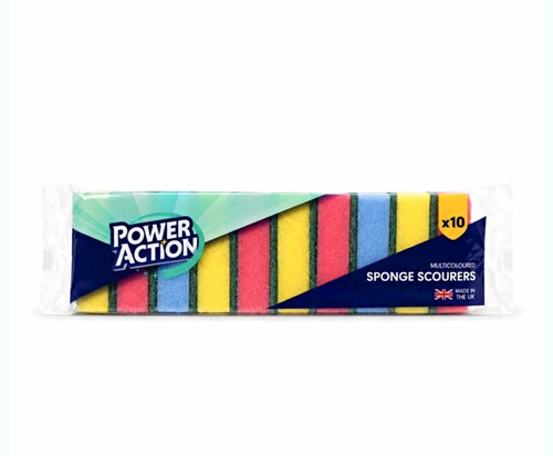 Power action sponge - power, scourers