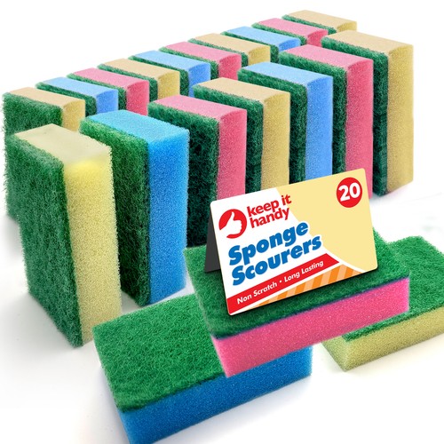 Pack sponge scourers - 20,